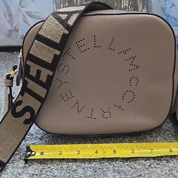 Stella McCartney Beige Crossbody with Logo Strap - Picture 11 of 13